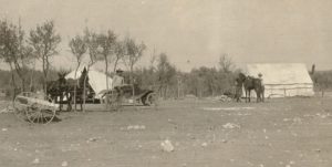 First photo of the Sonora Station, about 1916. Station personnel lived in tents for the first year.