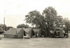 Tents at Sonora Station, 1940's.
